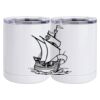 10 oz. White Stainless Steel Short Tumbler Thumbnail