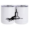 10 oz. White Stainless Steel Short Tumbler Thumbnail