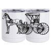10 oz. White Stainless Steel Short Tumbler Thumbnail