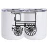 10 oz. White Stainless Steel Short Tumbler Thumbnail