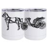 10 oz. White Stainless Steel Short Tumbler Thumbnail