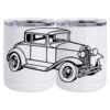 10 oz. White Stainless Steel Short Tumbler Thumbnail