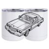 10 oz. White Stainless Steel Short Tumbler Thumbnail