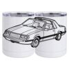 10 oz. White Stainless Steel Short Tumbler Thumbnail