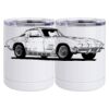 10 oz. White Stainless Steel Short Tumbler Thumbnail