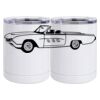 10 oz. White Stainless Steel Short Tumbler Thumbnail