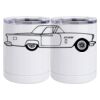 10 oz. White Stainless Steel Short Tumbler Thumbnail