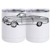 10 oz. White Stainless Steel Short Tumbler Thumbnail