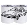 10 oz. White Stainless Steel Short Tumbler Thumbnail