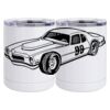 10 oz. White Stainless Steel Short Tumbler Thumbnail