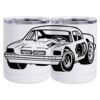 10 oz. White Stainless Steel Short Tumbler Thumbnail