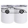 10 oz. White Stainless Steel Short Tumbler Thumbnail