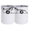 10 oz. White Stainless Steel Short Tumbler Thumbnail