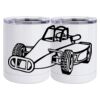 10 oz. White Stainless Steel Short Tumbler Thumbnail