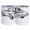 10 oz. White Stainless Steel Short Tumbler Thumbnail