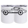 10 oz. White Stainless Steel Short Tumbler Thumbnail