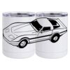 10 oz. White Stainless Steel Short Tumbler Thumbnail