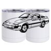 10 oz. White Stainless Steel Short Tumbler Thumbnail