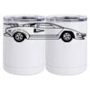 10 oz. White Stainless Steel Short Tumbler Thumbnail