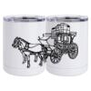 10 oz. White Stainless Steel Short Tumbler Thumbnail