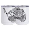 10 oz. White Stainless Steel Short Tumbler Thumbnail
