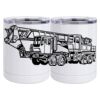 10 oz. White Stainless Steel Short Tumbler Thumbnail