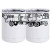 10 oz. White Stainless Steel Short Tumbler Thumbnail