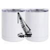 10 oz. White Stainless Steel Short Tumbler Thumbnail