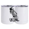 10 oz. White Stainless Steel Short Tumbler Thumbnail