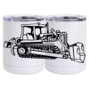 10 oz. White Stainless Steel Short Tumbler Thumbnail