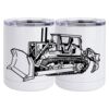 10 oz. White Stainless Steel Short Tumbler Thumbnail