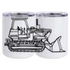 10 oz. White Stainless Steel Short Tumbler Thumbnail