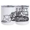 10 oz. White Stainless Steel Short Tumbler Thumbnail