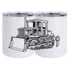 10 oz. White Stainless Steel Short Tumbler Thumbnail