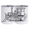 10 oz. White Stainless Steel Short Tumbler Thumbnail