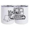 10 oz. White Stainless Steel Short Tumbler Thumbnail