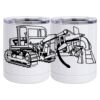 10 oz. White Stainless Steel Short Tumbler Thumbnail