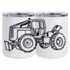 10 oz. White Stainless Steel Short Tumbler Thumbnail