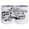 10 oz. White Stainless Steel Short Tumbler Thumbnail