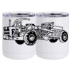 10 oz. White Stainless Steel Short Tumbler Thumbnail