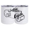 10 oz. White Stainless Steel Short Tumbler Thumbnail