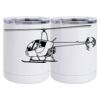 10 oz. White Stainless Steel Short Tumbler Thumbnail