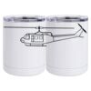 10 oz. White Stainless Steel Short Tumbler Thumbnail