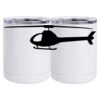 10 oz. White Stainless Steel Short Tumbler Thumbnail