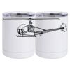 10 oz. White Stainless Steel Short Tumbler Thumbnail