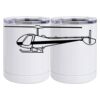 10 oz. White Stainless Steel Short Tumbler Thumbnail