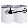 10 oz. White Stainless Steel Short Tumbler Thumbnail