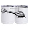 10 oz. White Stainless Steel Short Tumbler Thumbnail