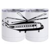 10 oz. White Stainless Steel Short Tumbler Thumbnail