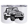 10 oz. White Stainless Steel Short Tumbler Thumbnail